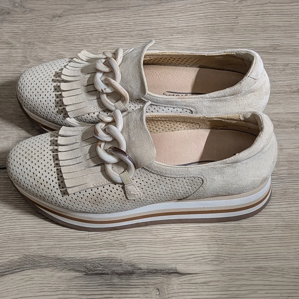 Softwaves Cadie Cream Suade Leather Support Platform Shoes Sneakers EU
39.5 - Picture 9 of 16